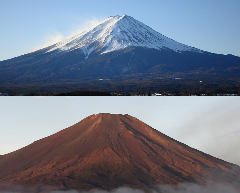 Climate Change Causes Snow-Loss on Mount Fuji