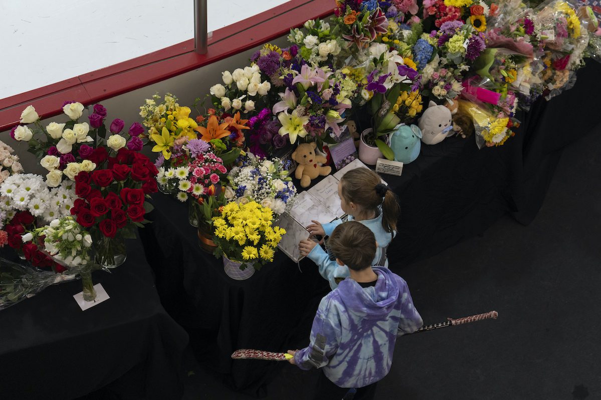 Memorial at the Ashburn Ice House.