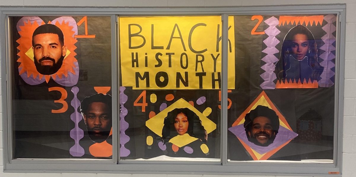 Briar Woods Black History Month Display case