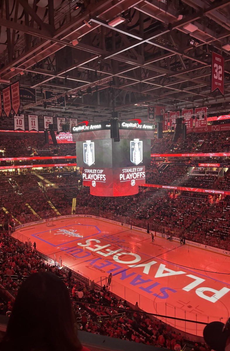 Photo of the Capital One Arena on the night of game 2 against the Canadians